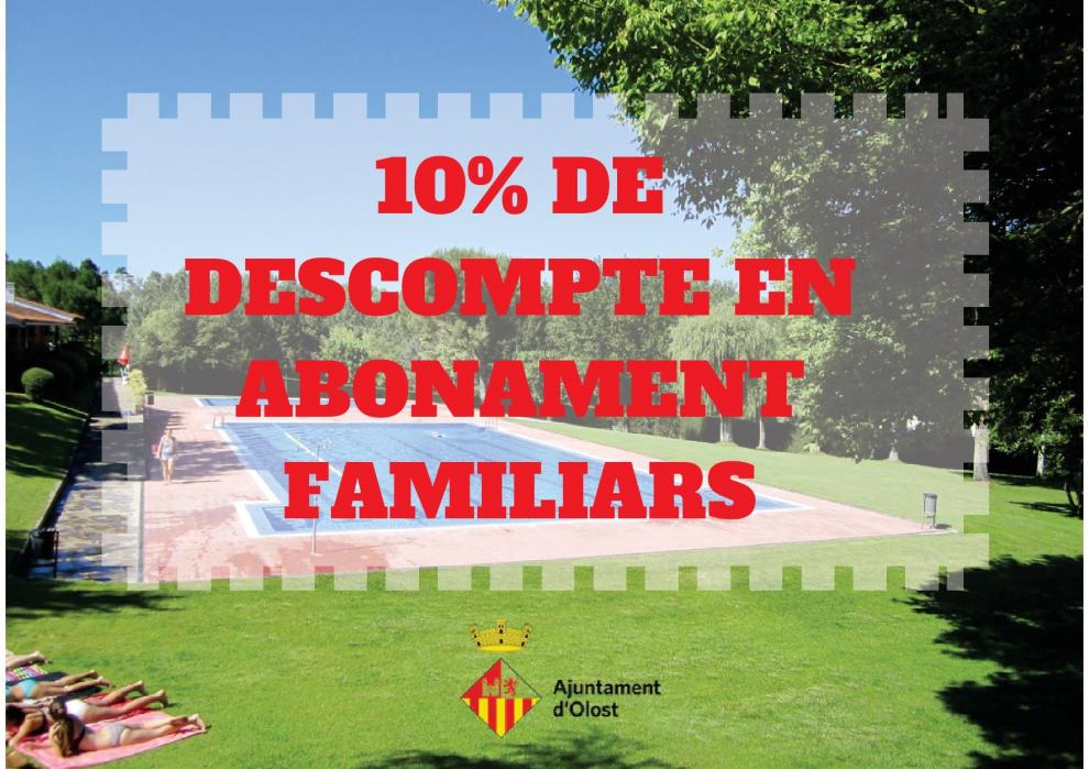 Aclariment sobre la venda d'abonaments anticipats de les Piscines Municipals